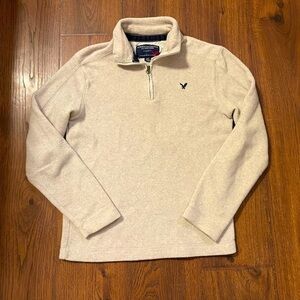 American‎ Eagle Outfitters Beige 1/4 Zip Pullover Men's Small